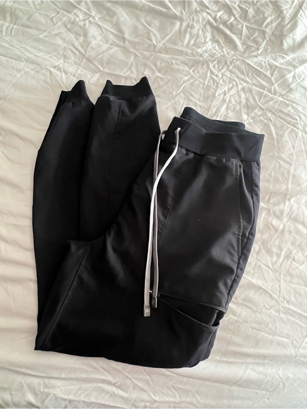 Fabletics Black scrub pants Joggers women’s small medical nursing